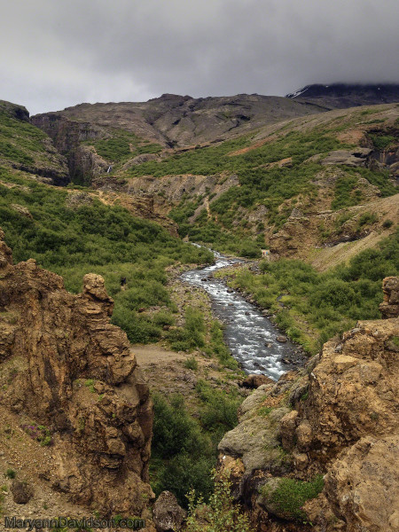 Iceland Glymur Falls by Atlanta Photographer Maryann Davidson Photography Glymur Hike trail view