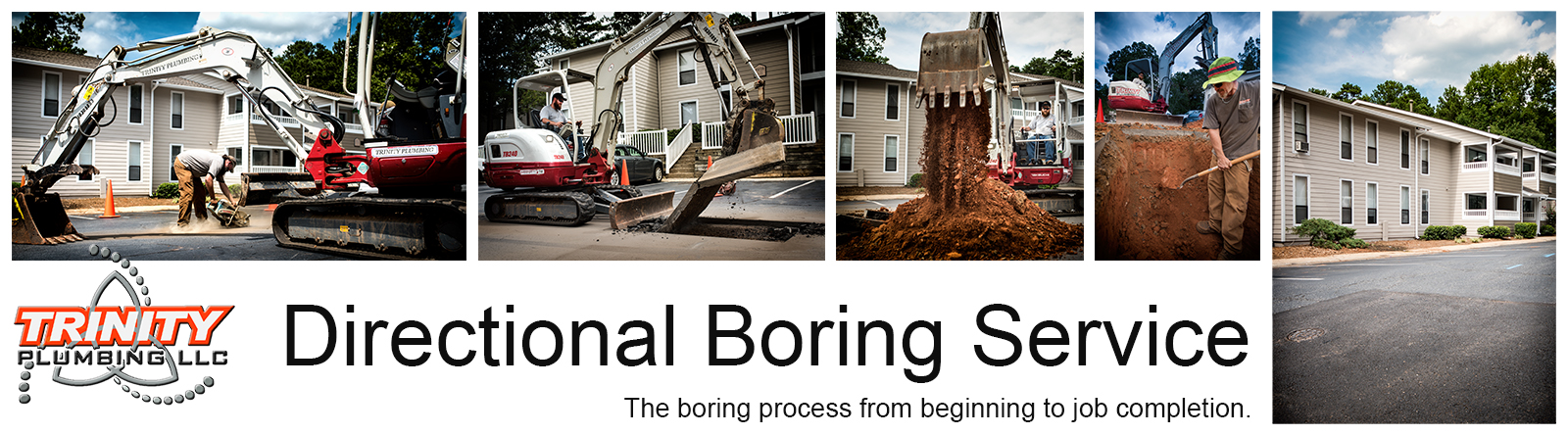 Directional Boring process for trinity plumbing llc home service marketing